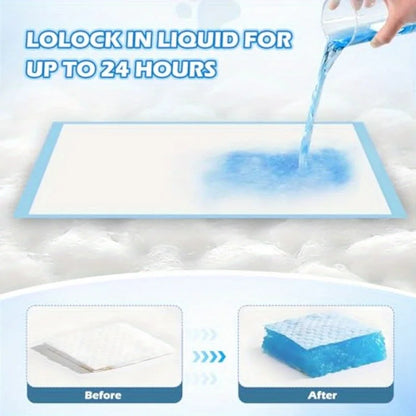 Disposable Pet Urine Pads for Large Breeds – Super Absorbent, Leak-Proof | S & L Sizes, Blue & Pink (100 Pcs)