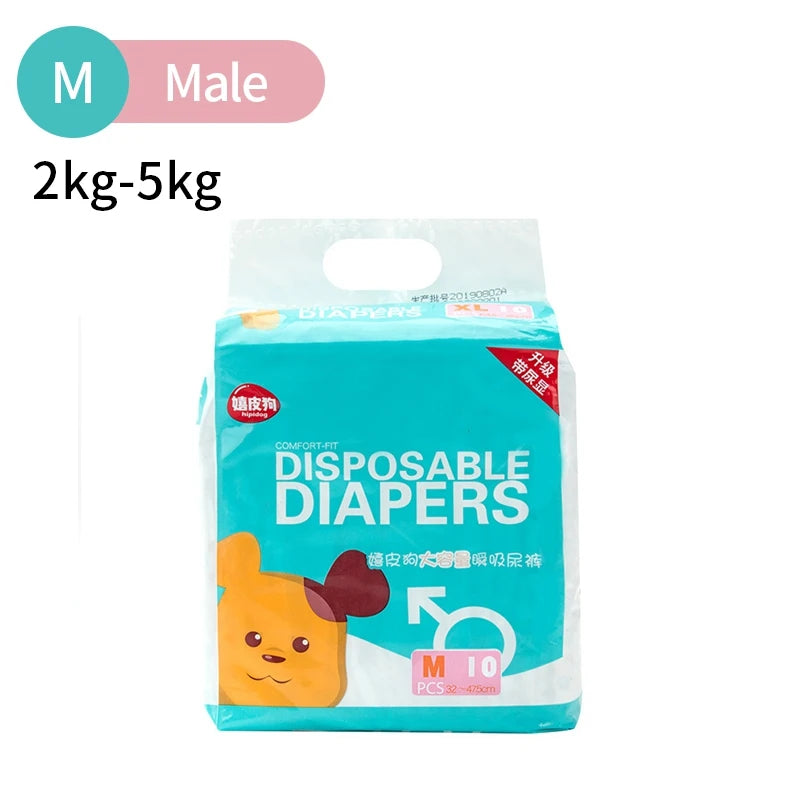 Dog Diapers & Physiological Pants – Super Absorbent, Leak-Proof | Female & Male, XXS–XL, Non-Woven (Fast US Shipping)