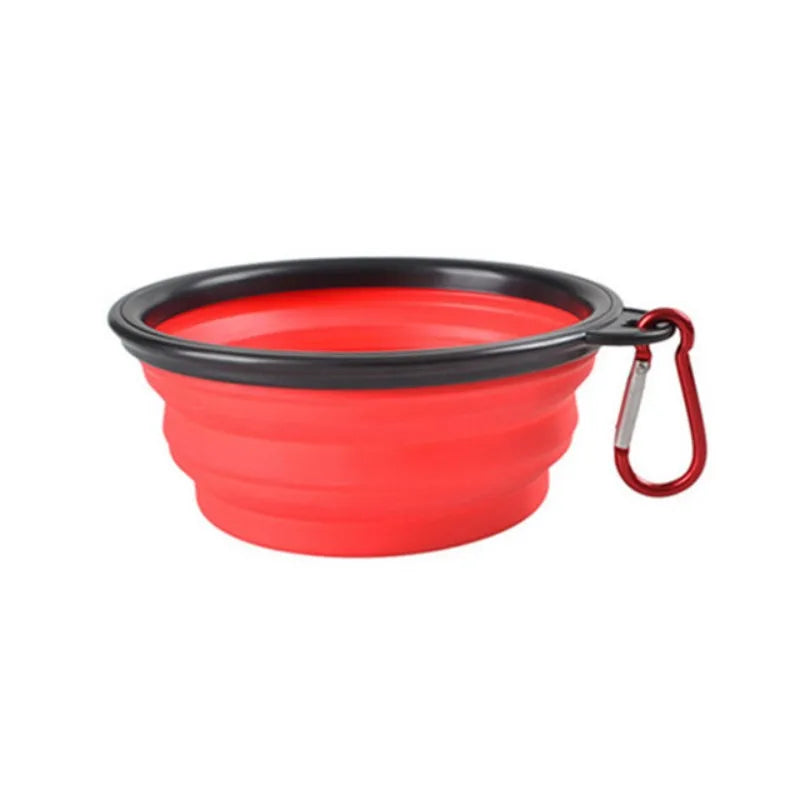 Collapsible Pet Travel Bowl – Portable TPR Silicone Food & Water Bowl | 350ml, 9 Colors for Dogs & Cats