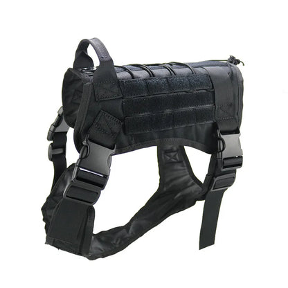 Tactical Dog Harness – Military-Grade Padded Nylon Vest | Quick Release, M–XL for Medium & Large Dogs (4 Colors)