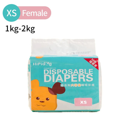 Dog Diapers & Physiological Pants – Super Absorbent, Leak-Proof | Female & Male, XXS–XL, Non-Woven (Fast US Shipping)