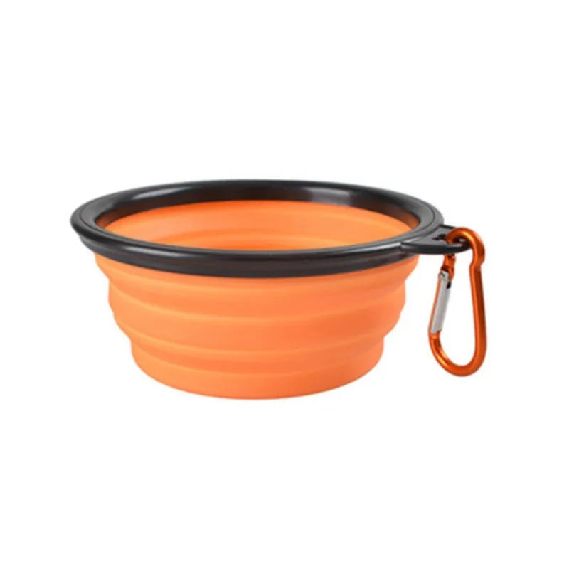 Collapsible Pet Travel Bowl – Portable TPR Silicone Food & Water Bowl | 350ml, 9 Colors for Dogs & Cats