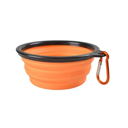 Collapsible Pet Travel Bowl – Portable TPR Silicone Food & Water Bowl | 350ml, 9 Colors for Dogs & Cats