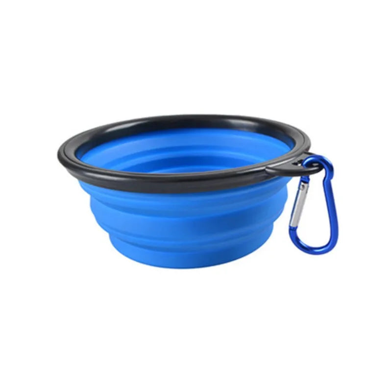 Collapsible Pet Travel Bowl – Portable TPR Silicone Food & Water Bowl | 350ml, 9 Colors for Dogs & Cats
