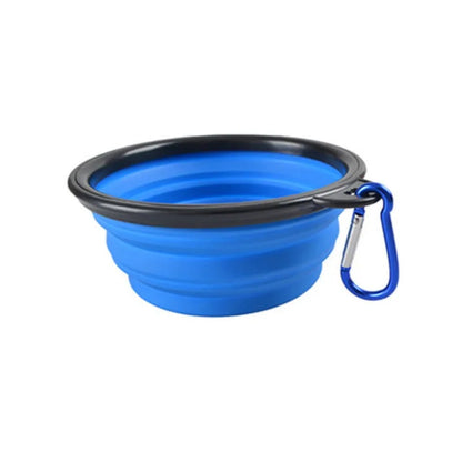 Collapsible Pet Travel Bowl – Portable TPR Silicone Food & Water Bowl | 350ml, 9 Colors for Dogs & Cats