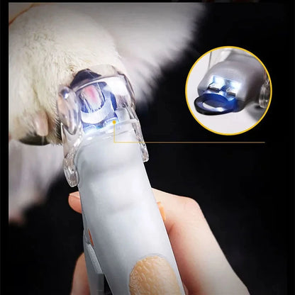Professional Pet Nail Clipper with LED Light – Stainless Steel, Safe Trimming for Cats, Dogs & Rabbits | Ergonomic Handle