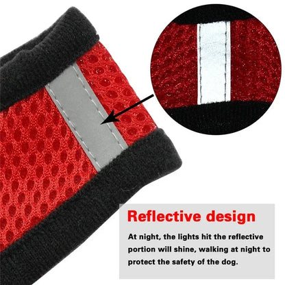 Cat & Dog Harness Vest with Leash – Reflective, Adjustable Polyester | S–L, 8 Colors (55g, 1.2m Lead)