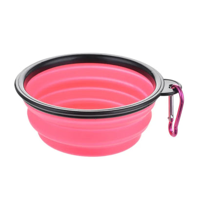 Collapsible Pet Travel Bowl – Portable TPR Silicone Food & Water Bowl | 350ml, 9 Colors for Dogs & Cats