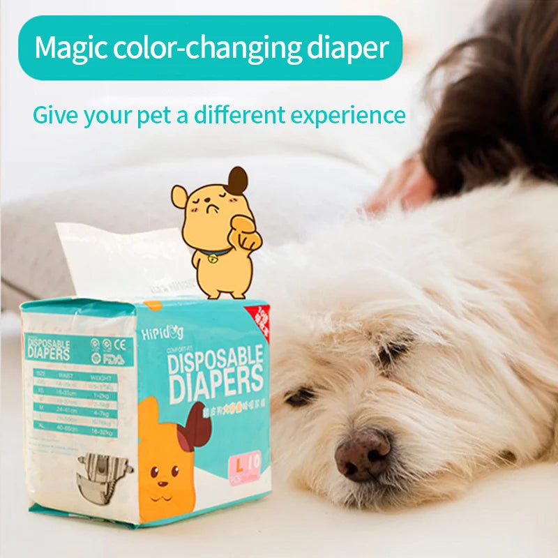 Dog Diapers & Physiological Pants – Super Absorbent, Leak-Proof | Female & Male, XXS–XL, Non-Woven (Fast US Shipping)
