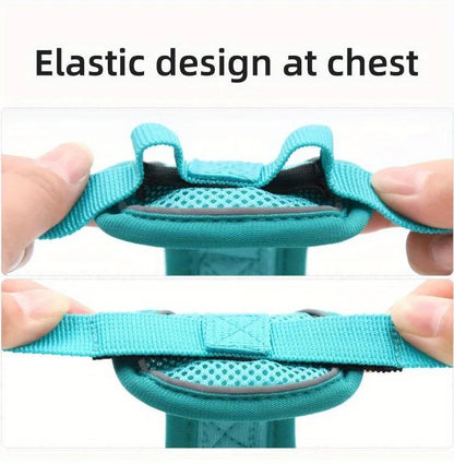 No-Pull Dog Harness & Leash Set – Reflective, Adjustable Vest for Small Dogs & Cats | Quick Release, S–XL (6 Colors)