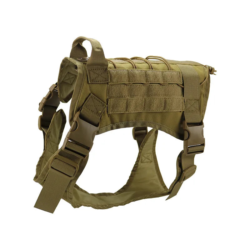Tactical Dog Harness – Military-Grade Padded Nylon Vest | Quick Release, M–XL for Medium & Large Dogs (4 Colors)